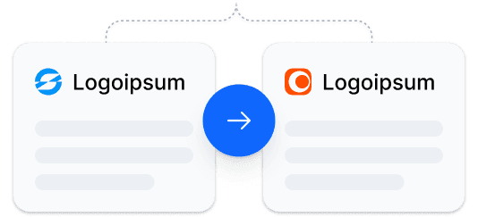 Illustration showing a data flow from Gemini on the left to Zapier on the right with a blue arrow in the center.