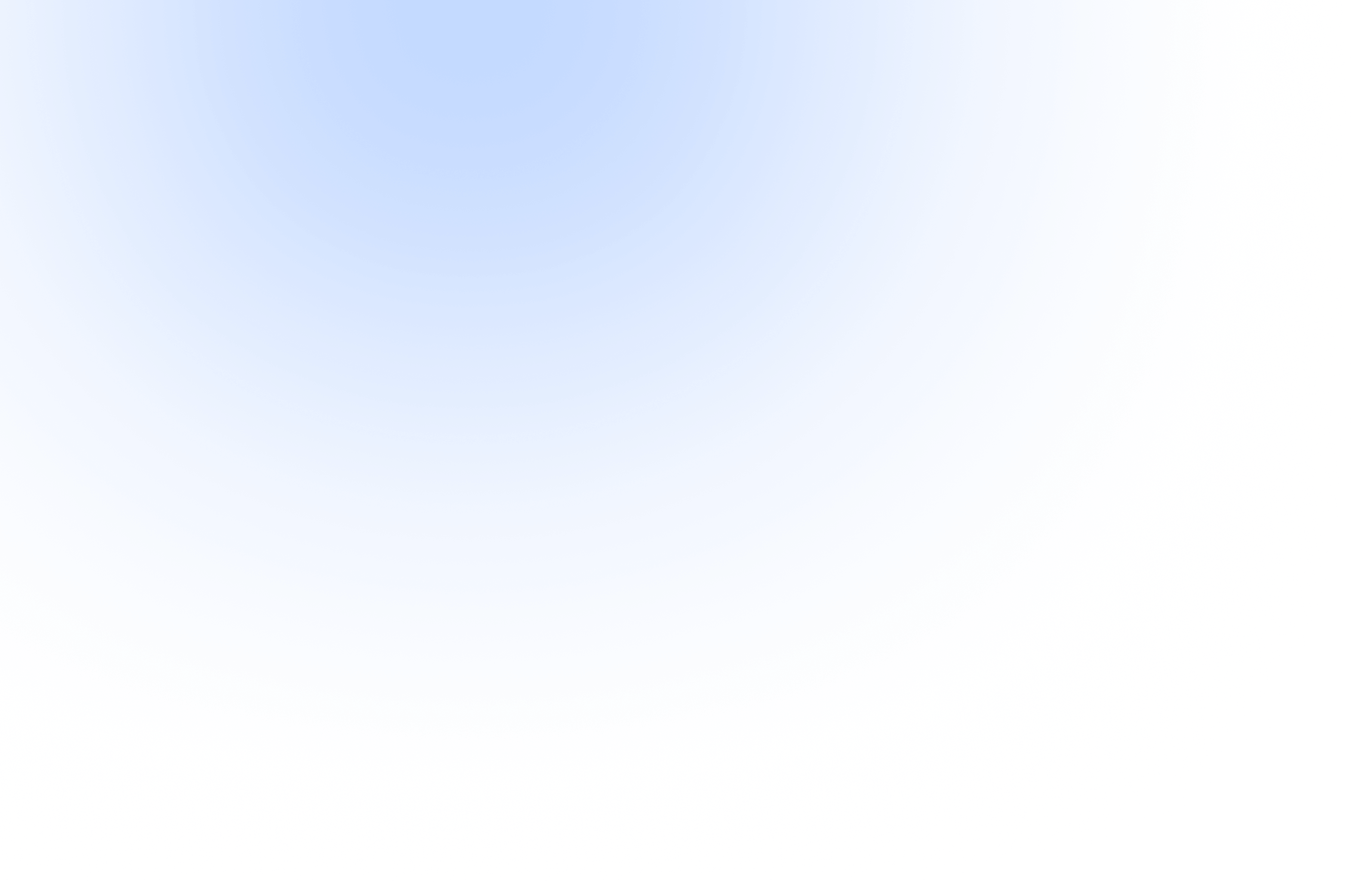 Radial gradient with soft Blue