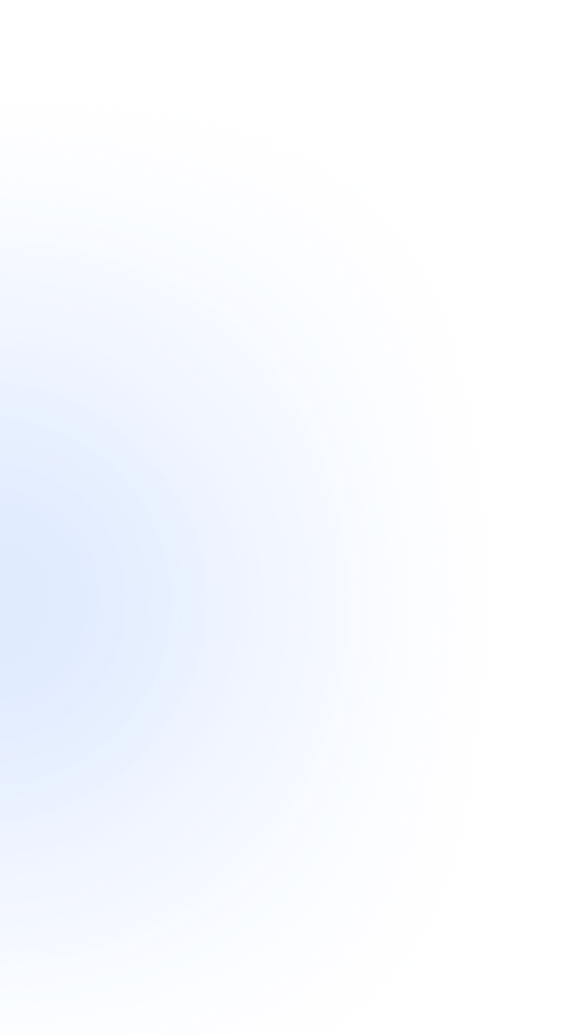 Radial gradient with soft Blue